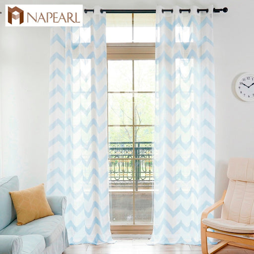 NAPEARL Classic Textured Striped Curtain Textured Weave Drapes Cheap Soft Pure White Tulle Sheer Yarn Curtains for Bedroom