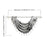 NAPEARL Beaded Decorative Valance Floral Kitchen Rod Pocket Curtains Jacquard Treatment Curtains Luxury Modern Thick Curtains