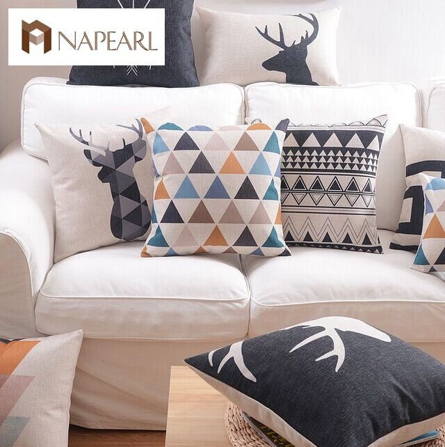 Nordic style geometry pillow brief sofa fluid cushion throw decorative pillows bed car sushion