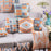 Wood massifs geometry fluid pillow cushion color block sofa office cushion