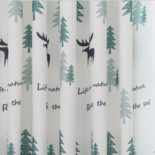 NAPEARL All-match Cartoon Tree Kids Room Curtain Darkening Screening Drapes Classic Semi-shade Elegant Window Pencil Pleat Panel