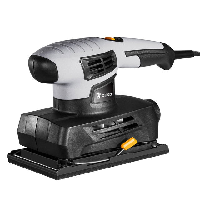 DEKO Sheet Sander with 15 Sheets of sandpaper and Dust exhaust Power Tools Electric Sander