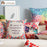 NAPEARL Manufactured Dot Printed Floral Cushion Cover for Living Room Sofa Pillowcase Cotton Chair Pillow High Quality Fabrics