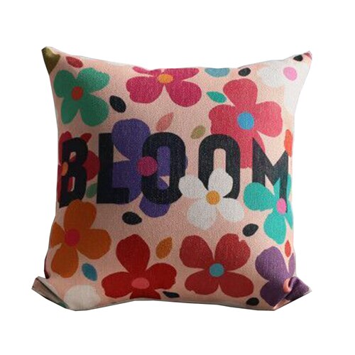 NAPEARL Manufactured Dot Printed Floral Cushion Cover for Living Room Sofa Pillowcase Cotton Chair Pillow High Quality Fabrics