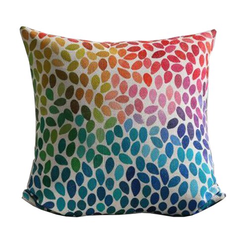 NAPEARL Manufactured Dot Printed Floral Cushion Cover for Living Room Sofa Pillowcase Cotton Chair Pillow High Quality Fabrics