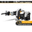 DEKO 20V Cordless Jig Saw LED light Adjustable Speed Electric Saw with 6 Pieces Blades, Metal Ruler, Allen Wrench