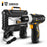 DEKO GCD12DU3 12V Max Electric Screwdriver Cordless Drill Mini Wireless Power Driver DC Lithium-Ion Battery 3/8-Inch 2-Speed