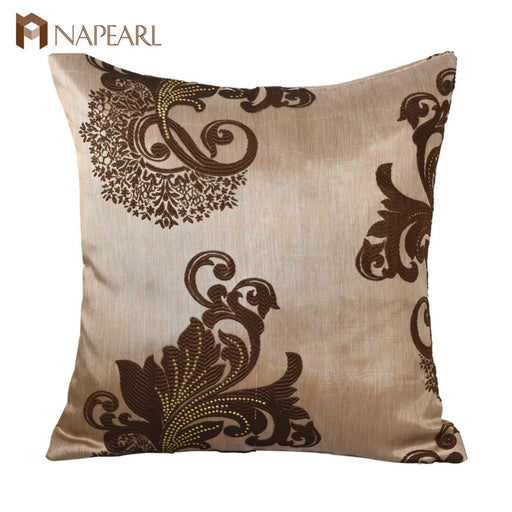 NAPEARL Jacquard Home Decorative Textile Cushion Cover on Sofa Rustic Luxury Deaign for Bedroom Chair Car Grey Pillowcase Fabric