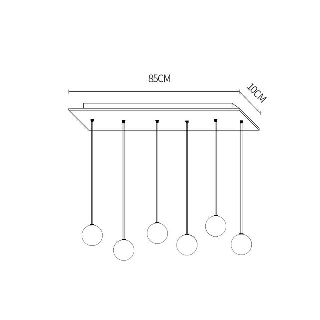 Glass LED Pendant Stair Lights Living room Cafe Bedroom Lighting lampara colgante cocina Fixtures Nordic Loft Hanging Lamp