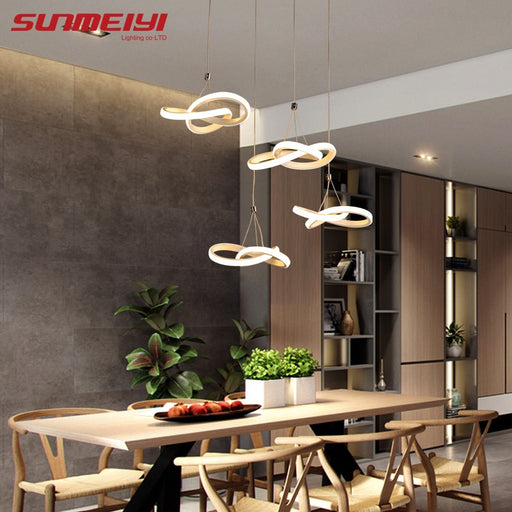Modern Acrylic LED Pendant Lights Loft Decor For Kitchen Dining room Ceiling Hanglamp lustres para sala Pendant Lighting
