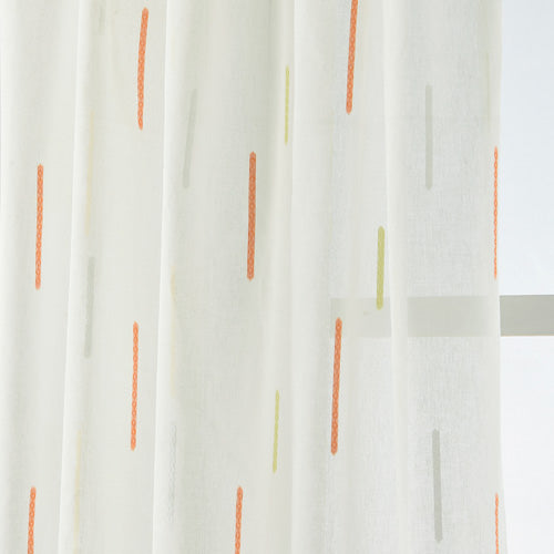 Modern geometric faux linen curtain semi-sheer jacquard curtain drop Striped simple tulle curtain living room custom made ready