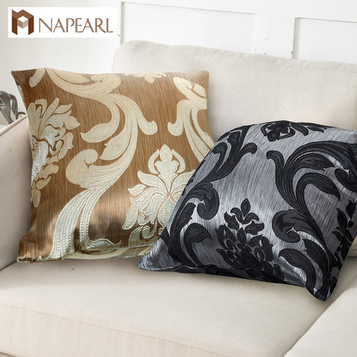 NAPEARL 1 Piece European Floral Luxury Jacquard Cushion Cover Living Room Chair Sofa Pillow Case High Quality Fabric Home Decor