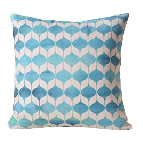 NAPEARL Pastoral Printed Cushion Cover for Living Room Leaves Pattern High Stitching Pillowcase Home Textiles on Sofa Decorative