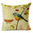NAPEARL High Quality Stitching Birds Printed Pattern Pillowcase Cotton Textured Weave Cushion Cover Chiar Sofa Cloth Fabirics