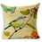 NAPEARL High Quality Stitching Birds Printed Pattern Pillowcase Cotton Textured Weave Cushion Cover Chiar Sofa Cloth Fabirics