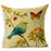 NAPEARL High Quality Stitching Birds Printed Pattern Pillowcase Cotton Textured Weave Cushion Cover Chiar Sofa Cloth Fabirics