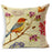 NAPEARL High Quality Stitching Birds Printed Pattern Pillowcase Cotton Textured Weave Cushion Cover Chiar Sofa Cloth Fabirics