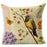 NAPEARL High Quality Stitching Birds Printed Pattern Pillowcase Cotton Textured Weave Cushion Cover Chiar Sofa Cloth Fabirics